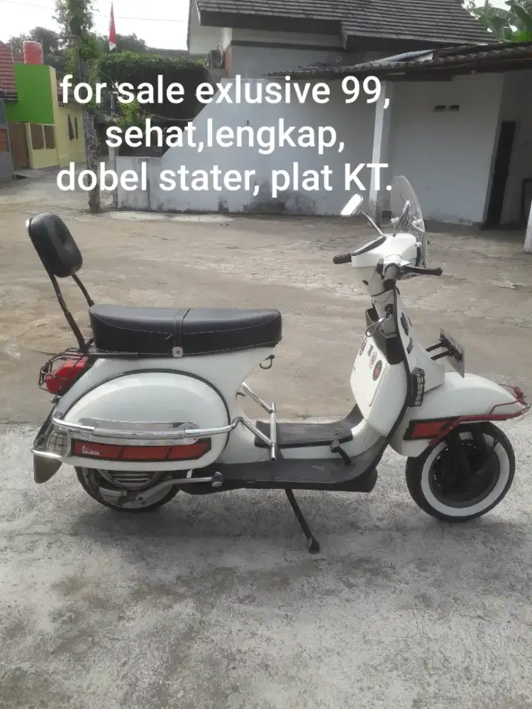 Vespa eklusive 2 th 99 dobel stater, lengkap