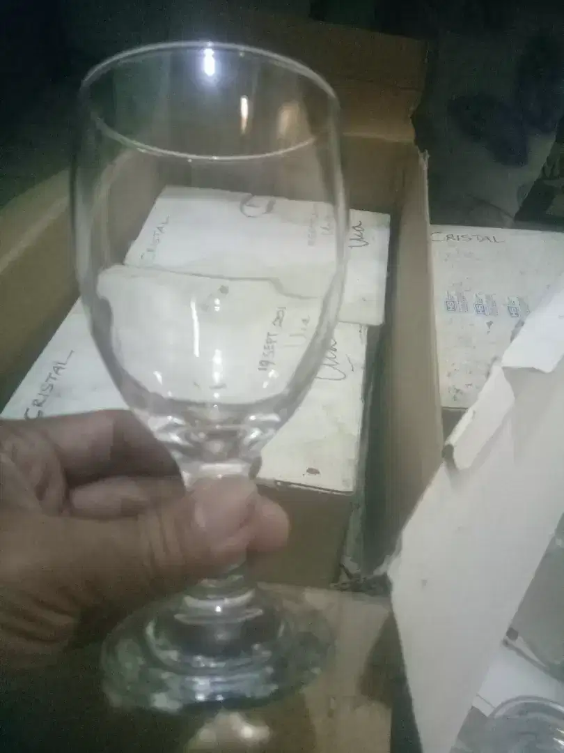 4 DOS GELAS KRISTAL ASLI 4 DOS / 24 GELAS