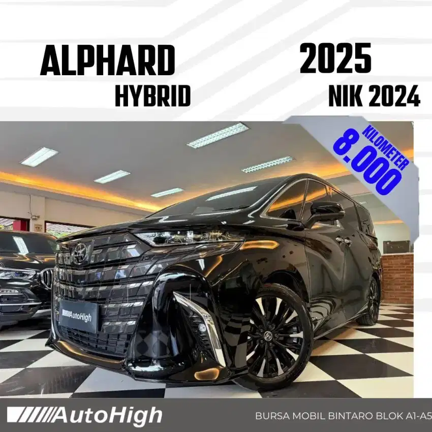 DP10% [Km8.000] Alphard HEV Hybrid 2024 Black Reg 2025 #AUTOHIGH