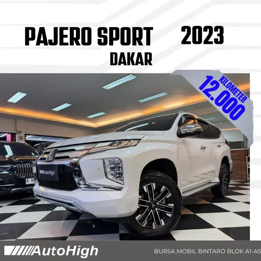 DP10% [Km12.000] Pajero Sport Dakar 2023 White Reg 2022 #AUTOHIGH