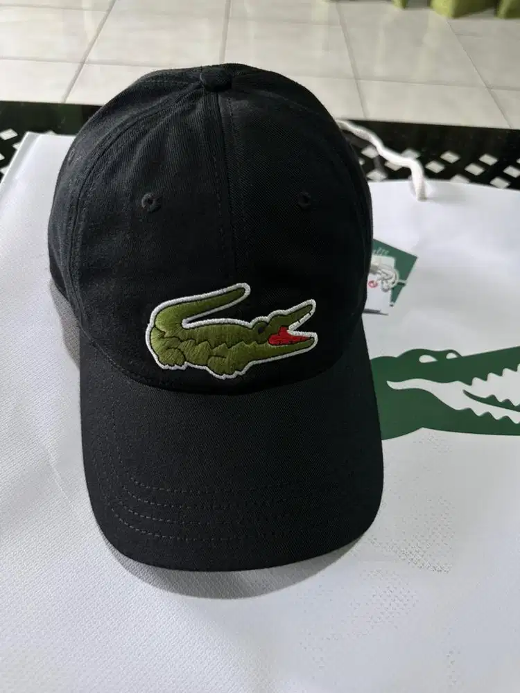 Topi cap Lacoste big logo ori kondisi baru 100%