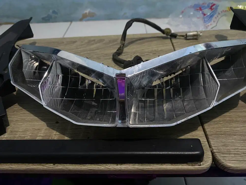 Headlamp/reflektor dan lampu LED aerox 155 Old Original