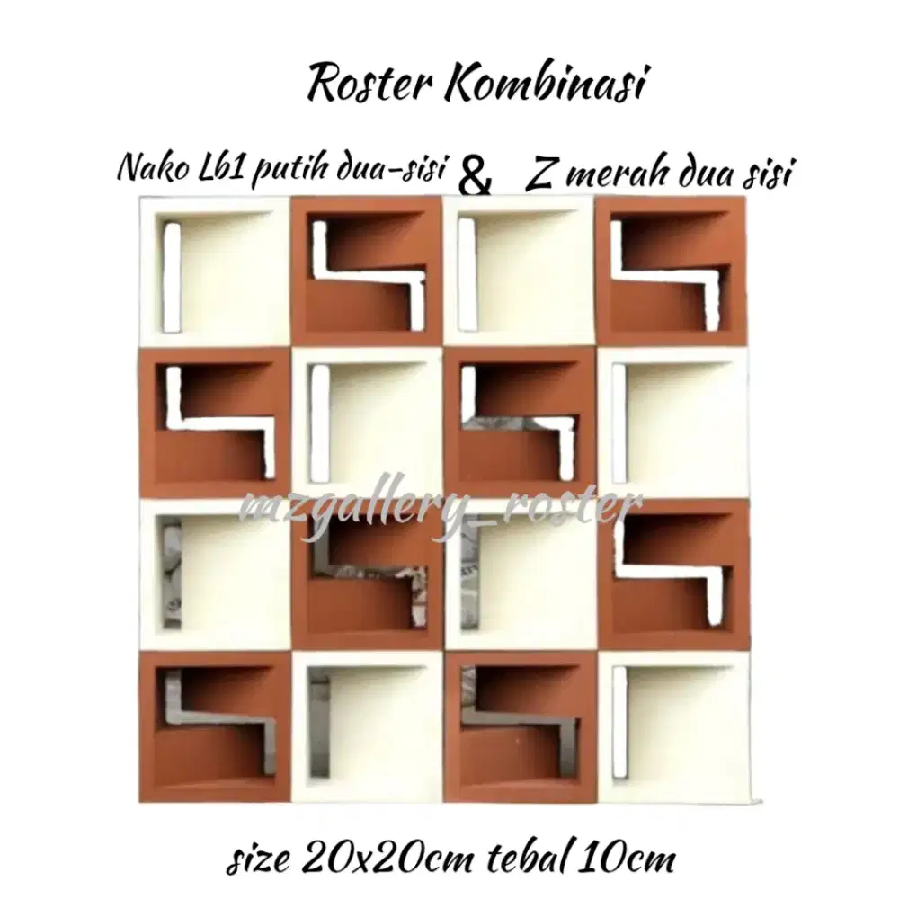 Roster beton/roster putih / roster merah / roster minimalis