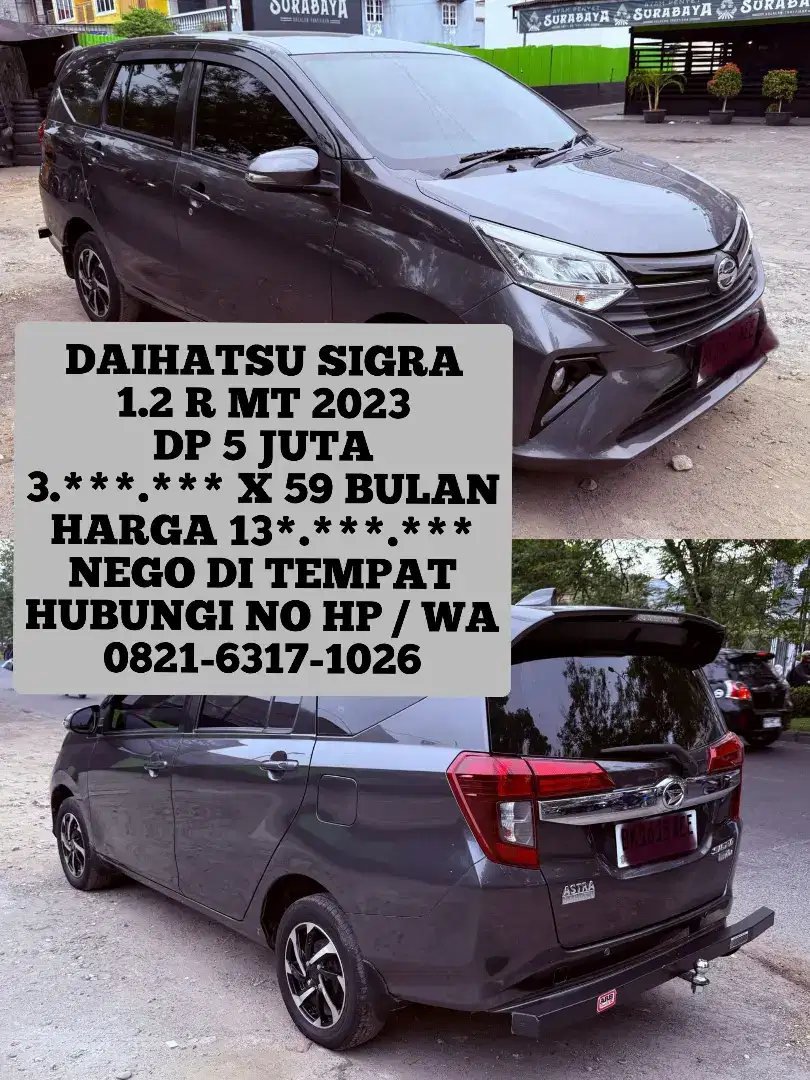 DAIHATSU SIGRA 1.2 R MT 2023 DP 5 JUTA
