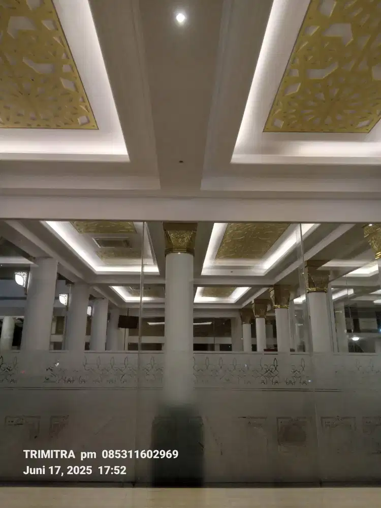 PLAPOND /PARTISI GYPSUM  2sisi Molding wall / kusen Aluminium/ ALDERON