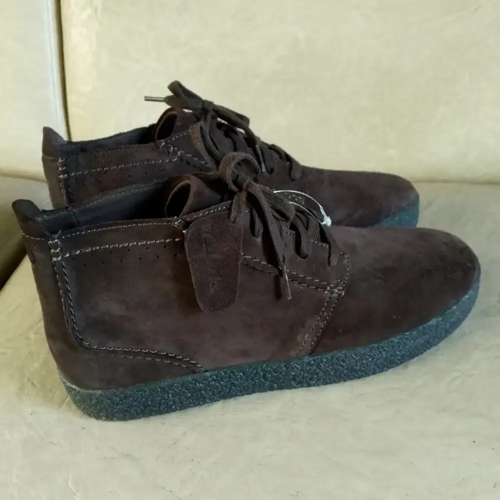Clarks Streethill Mid Dark Brown Suede