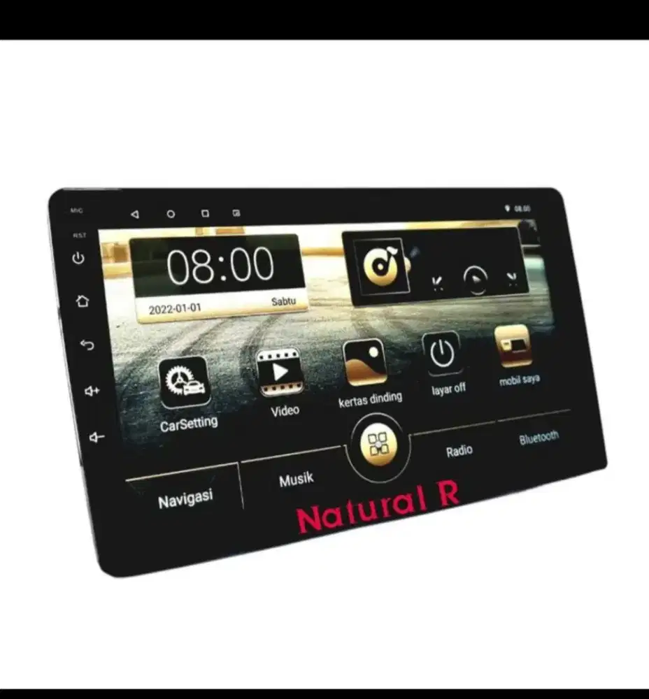 Head unit tape tv mobil skeleton android 9 inchi
