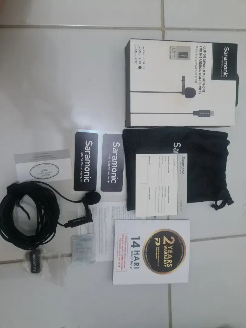 Saramonic LavMicro U3B Lavalier Microphone with USB Type-C OPEN NEGO