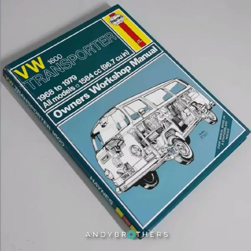 Buku Haynes Manual Book VOLKSWAGEN VW  Transporter T2 Kombi 1968-1979