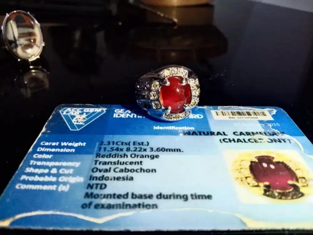 Batu Garut merah merona original