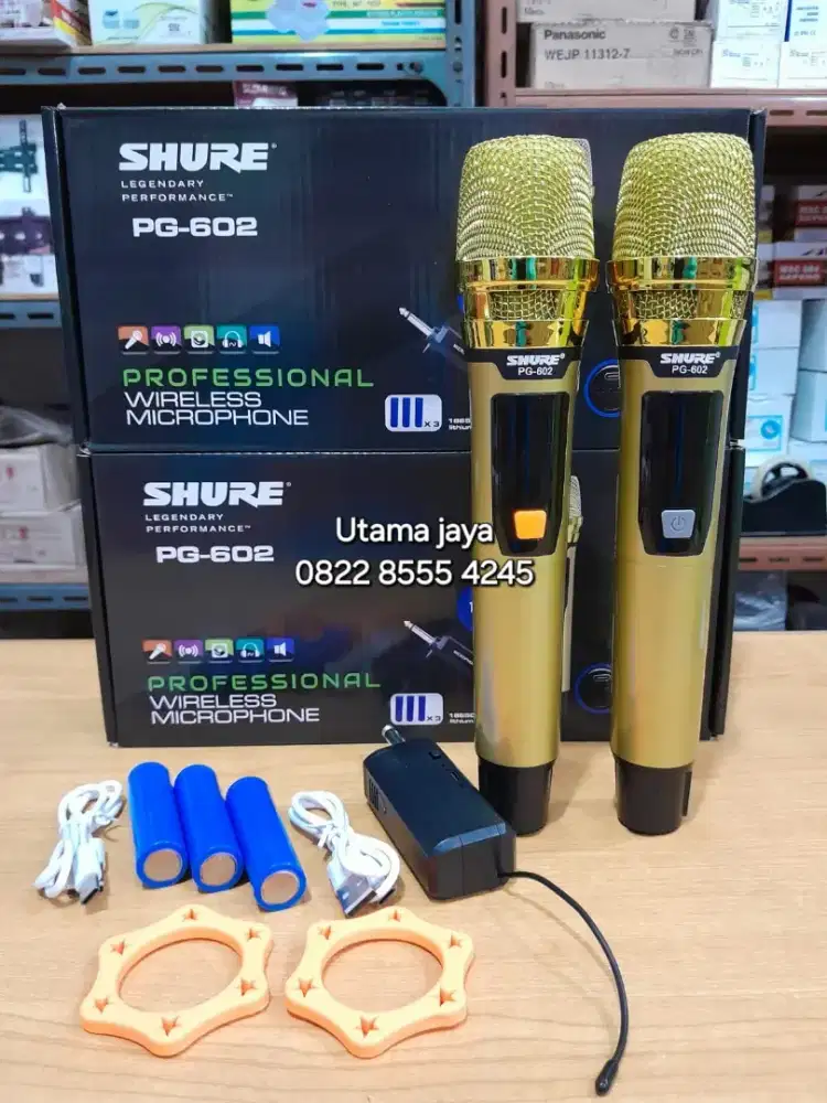MICROPHONE WIRELESS/MIKROFON TANPA KABEL SHURE PG-602 (BARU)