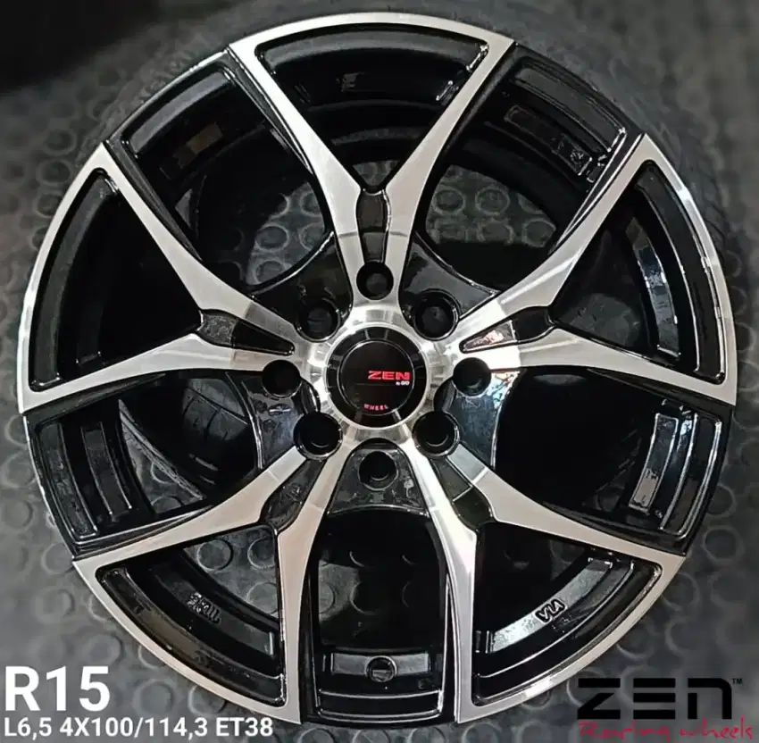 Velg baru Zen Black polis Ring15 4x100 4x114,3