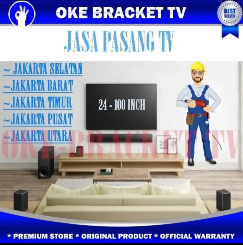 Gantung tv dinding bracket tv dudukan tv di pasangkan