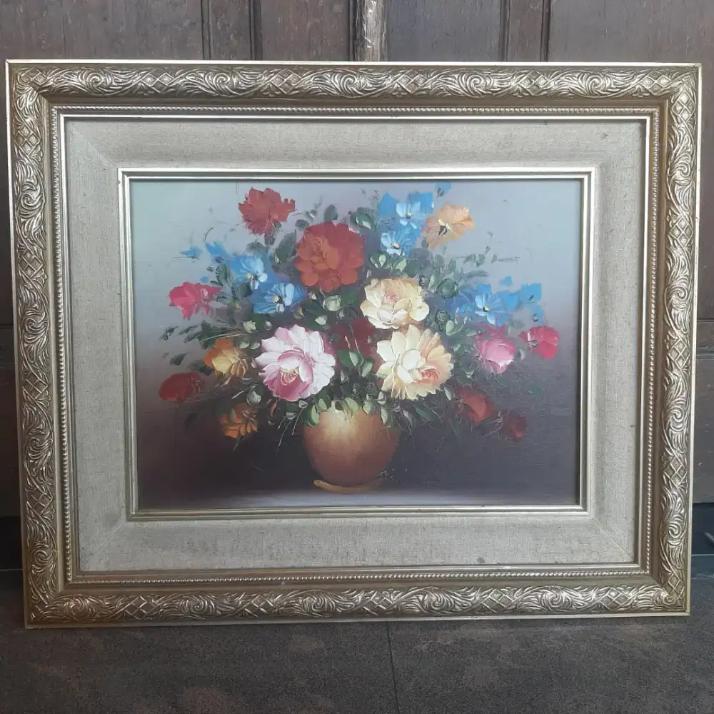 Lukisan bunga cantik