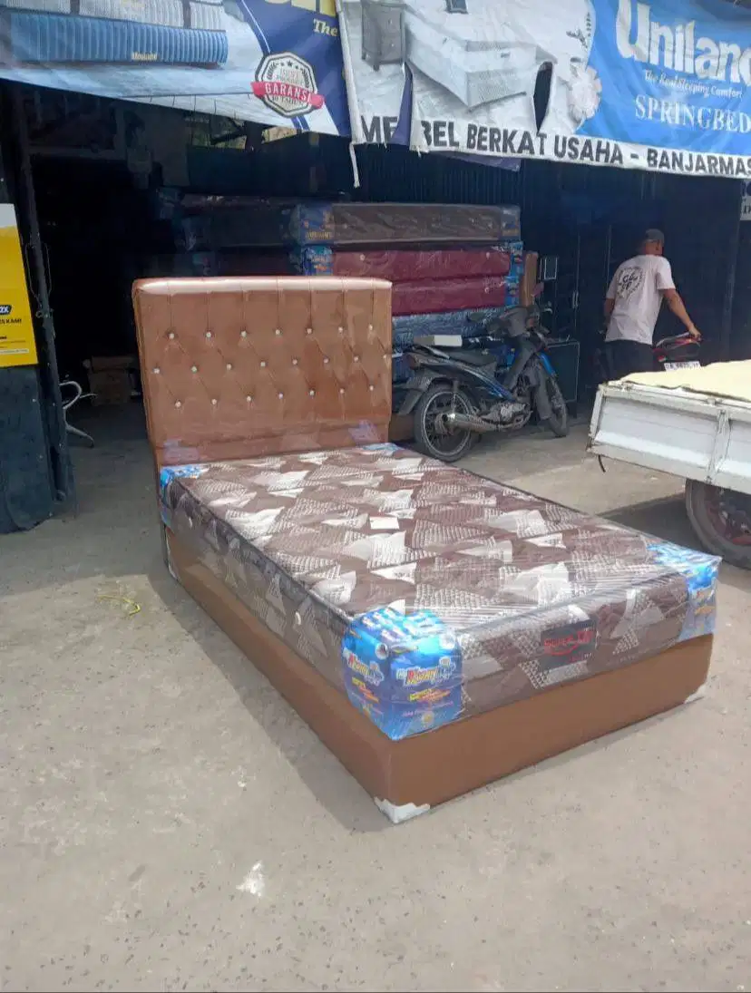 Kasur Springbed Dipan RanjangTersedia Berbagai Ukuran Bisa Req Warna