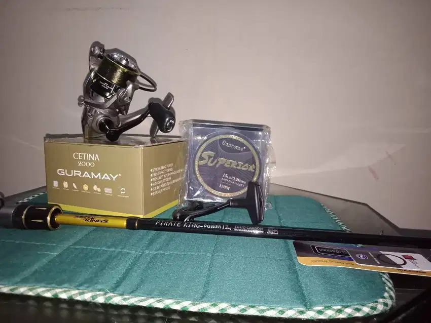 Paket Joran Sea & King Pirate King 180 8-17lbs & Reel Hemus Cetina2000