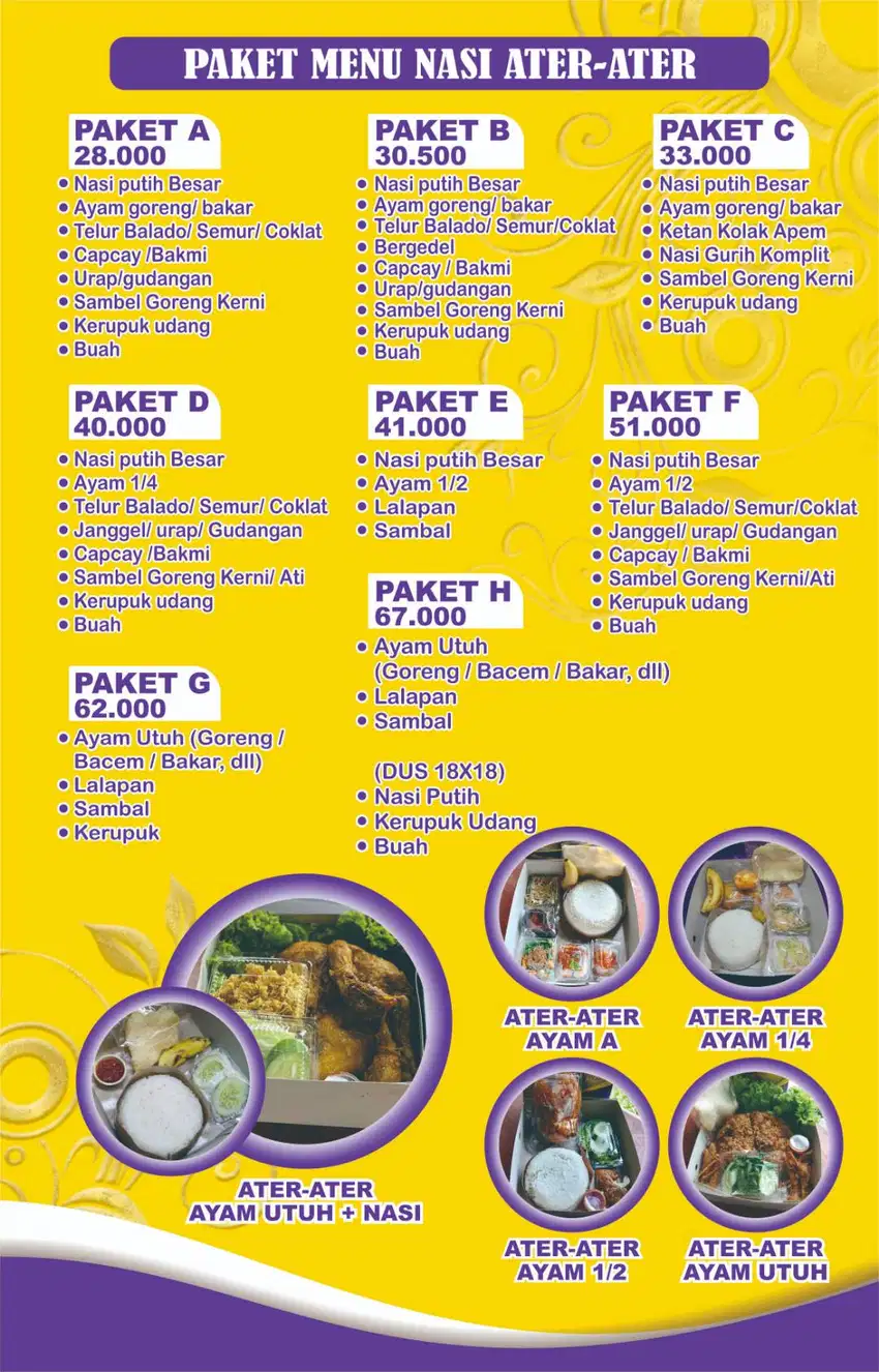 PAKET AYAM ATER ATER MURAH BANTUL