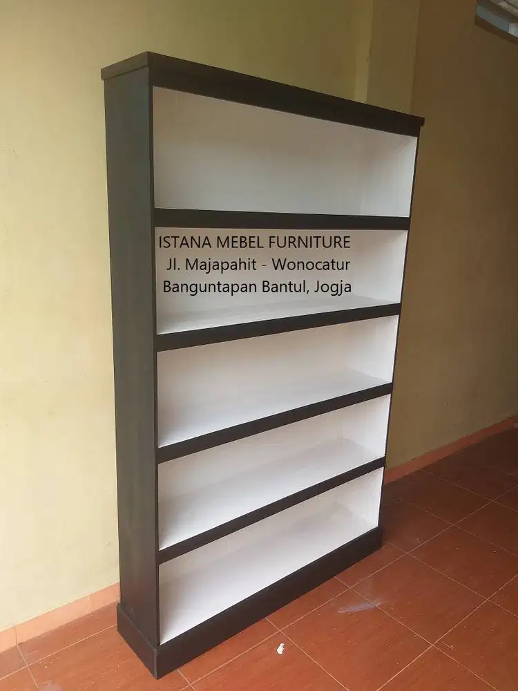 Almari Lemari Rak Buku Helm Sepatu Susun Tingkat 5 Serbaguna Kayu #SD