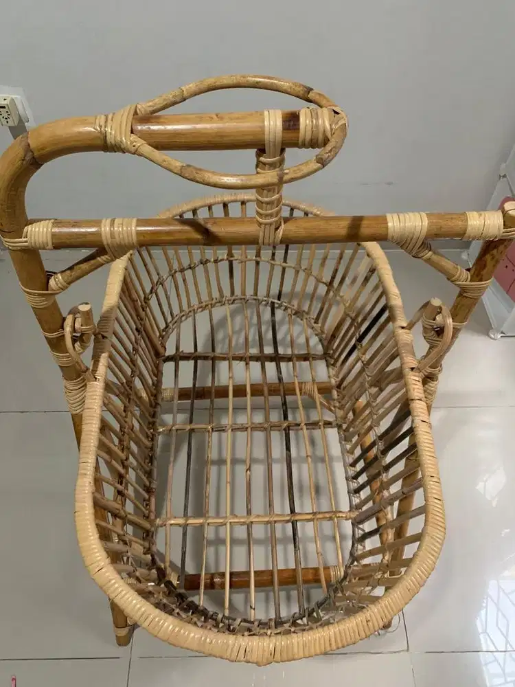 Preloved cribs bayi rotan