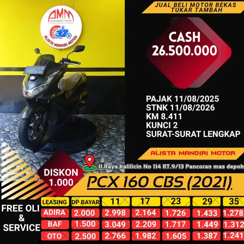 Beli MOKAS PCX 160 CBS 2021 langsung sat set bia cod dan credit