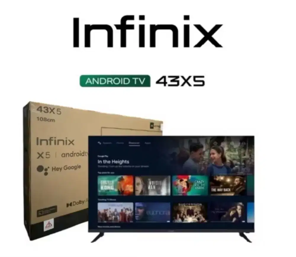 INFINIX ANDROID TV 43 INC BARU BERGARANSI RESMI 3 TAHUN COD