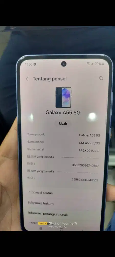 samsung A55 5G 8/256 mulus no minus