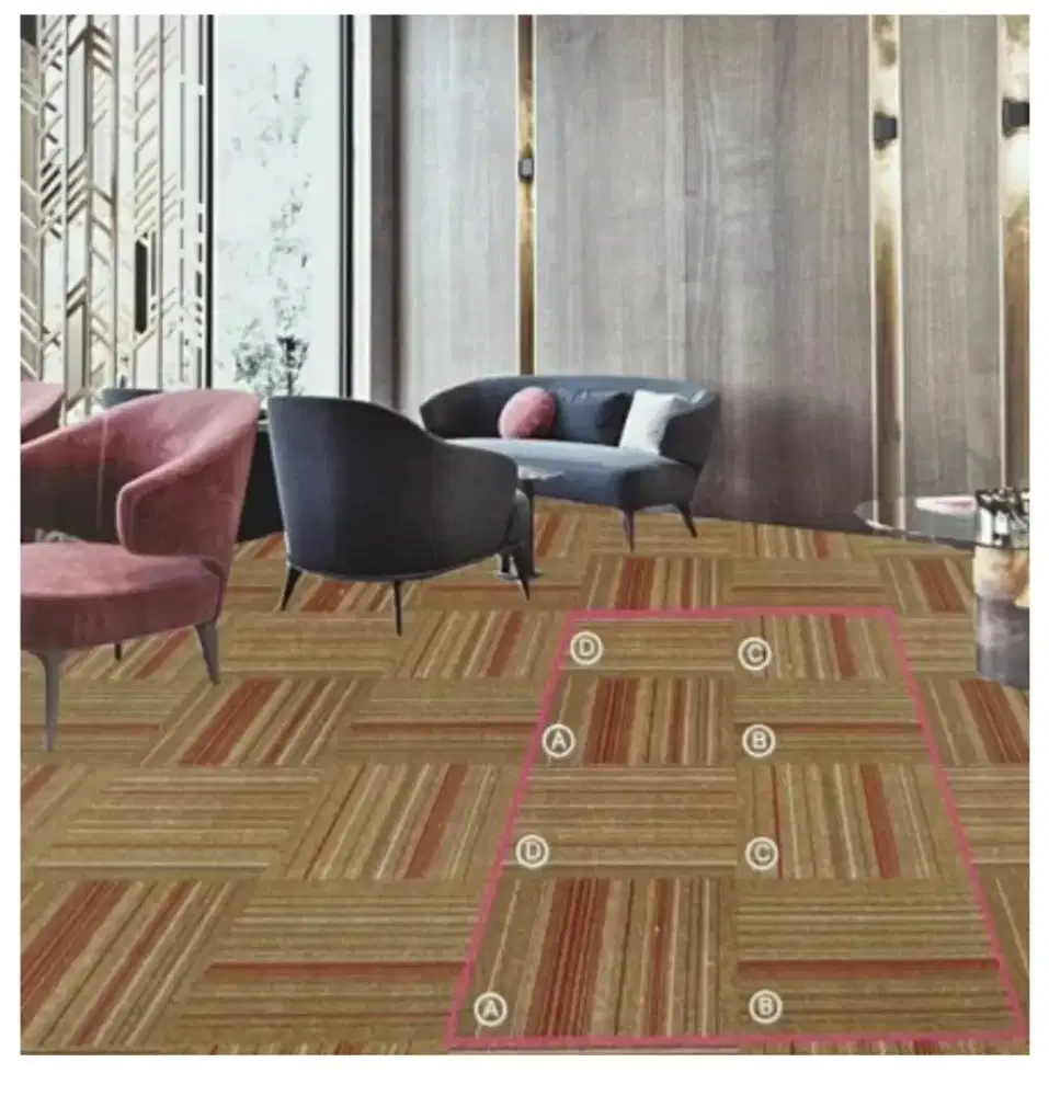 Karpet tile Colorado size 50x50