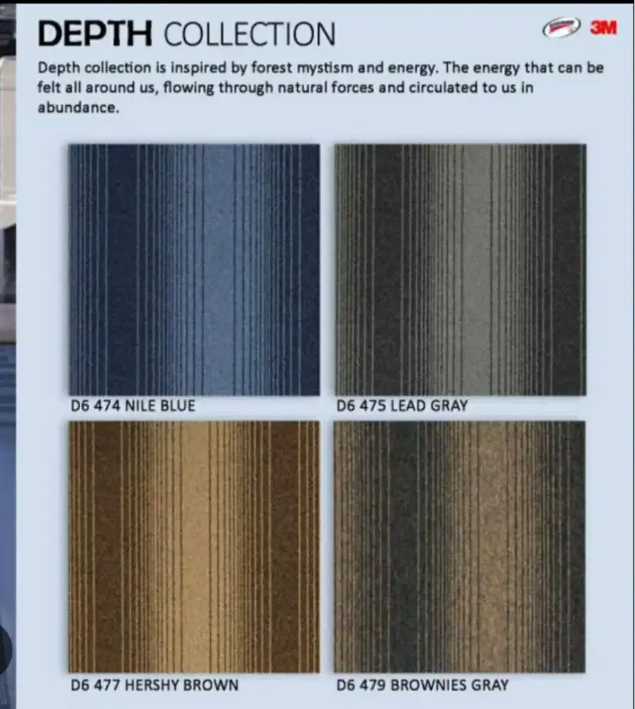 Karpet tile Depth size 50x50