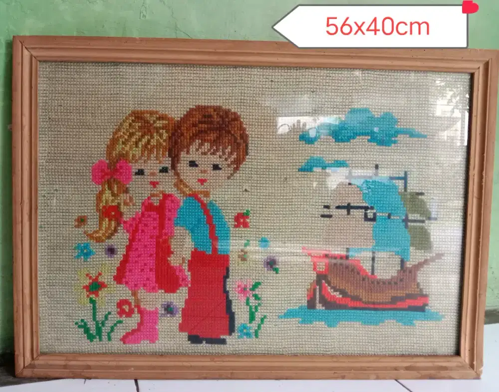 Lukisan Sulam Kristik