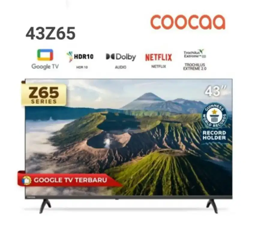 PROMO GOOGLE TV 43 INCI COOCAA TERBARU 43z65 GARANSI 3 TAHUN COD