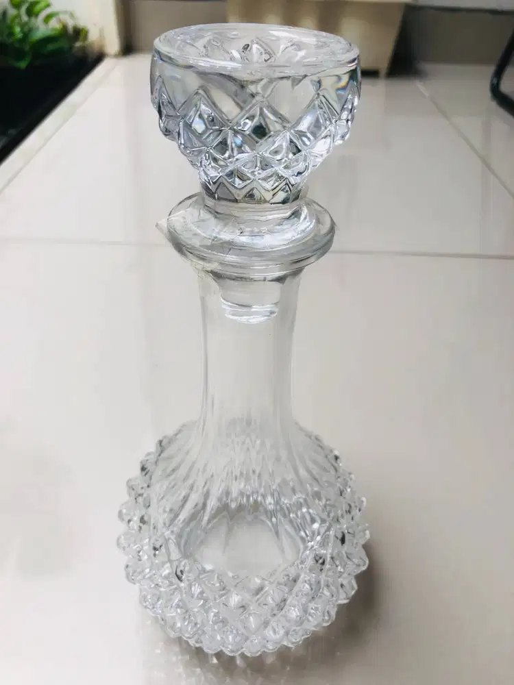 BOTOL WINE - LONGCHAMP CRYSTAL DÁRQUES – ORIGINAL – 750 ML - NEW