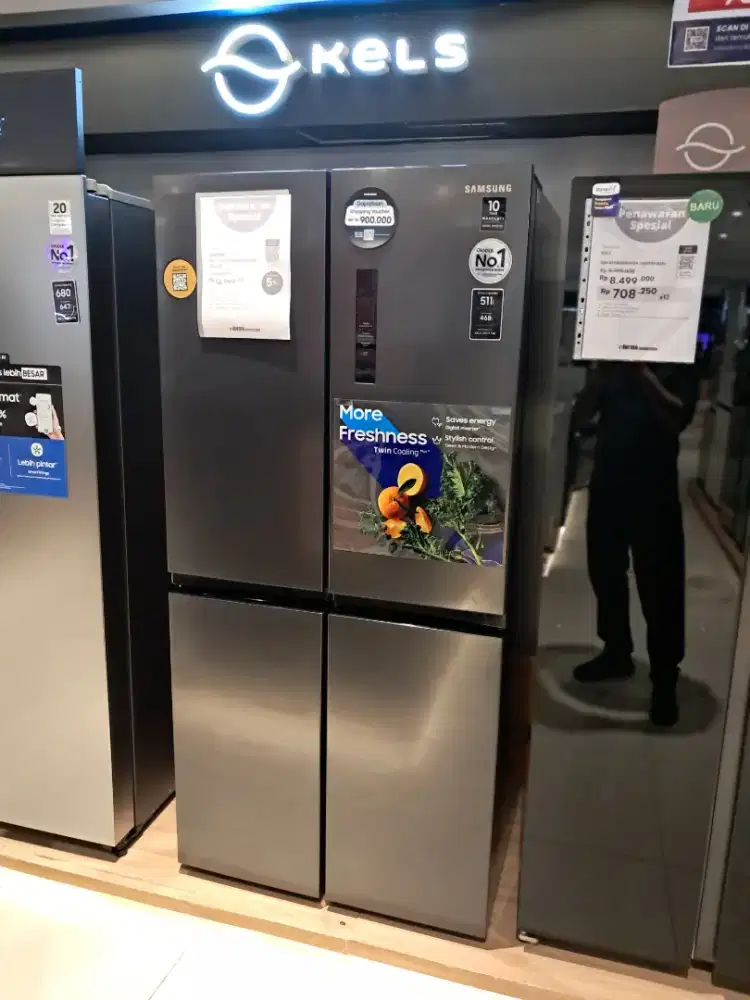 ulkas Side By Side Samsung Twin Cooling 511 Liter RF48A4000B4/SE