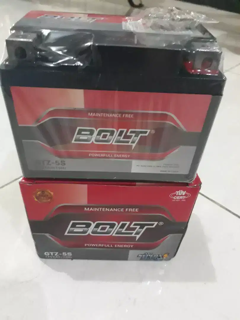 aki Sepeda Motor merk Bolt kondisi Baru