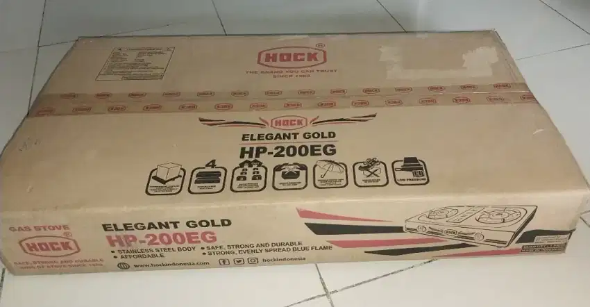 Kompor gas HOCK ELEGANT GOLD HP-200EG