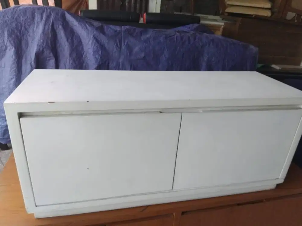 bufet meja murah putih minimalis