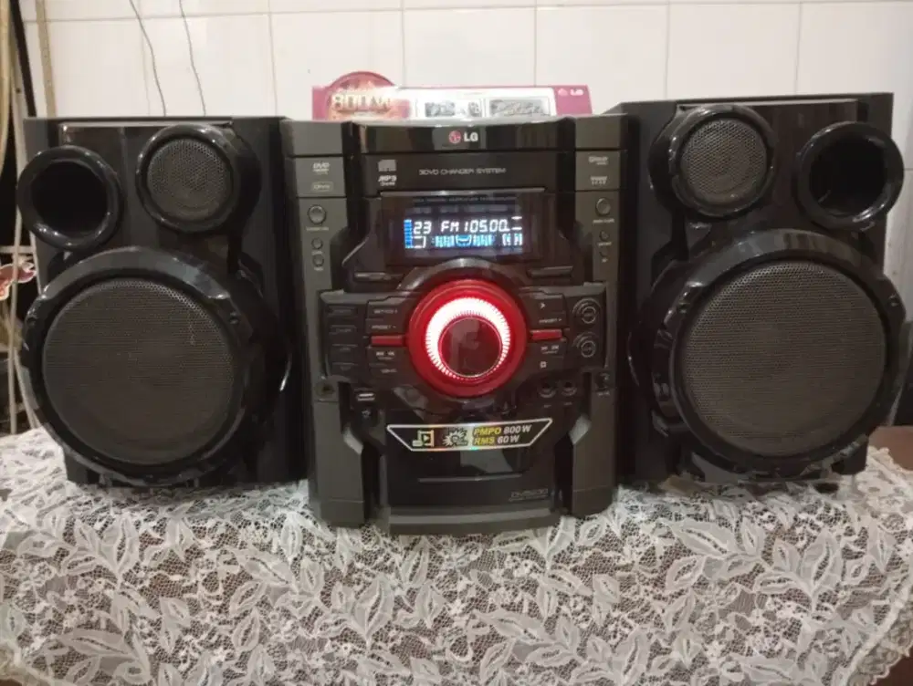 Dvd/ Cd mini HiFi Audio System remote ori seperti baru