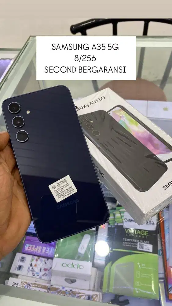 SAMSUNG A35 5G 8/256GB SECOND RESMI LIKE NEW