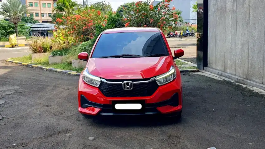 Km 4 rb honda brio e cvt 2024 merah matic cash kredit proses bisa