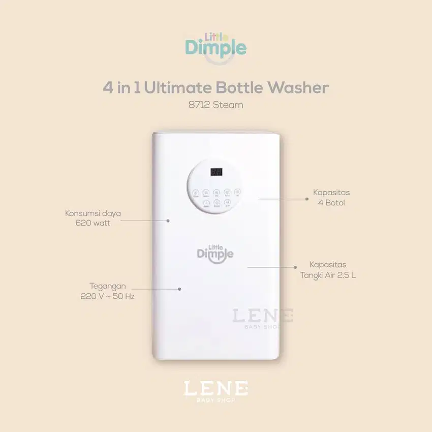 Little Dimple Ultimate 4-in-1 Bottle Washer Bekas - Mesin Cuci Botol