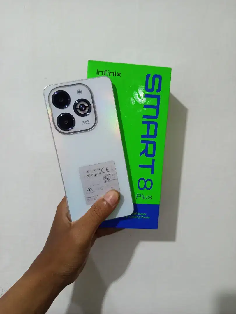 Infinix Smart 8 Plus 4/128 Resmi Fullset Original Mulus Second Garansi