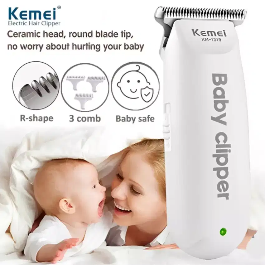 Clipper baby Kemei km-1319, Alat Cukur Potong Rambut Anak Bayi