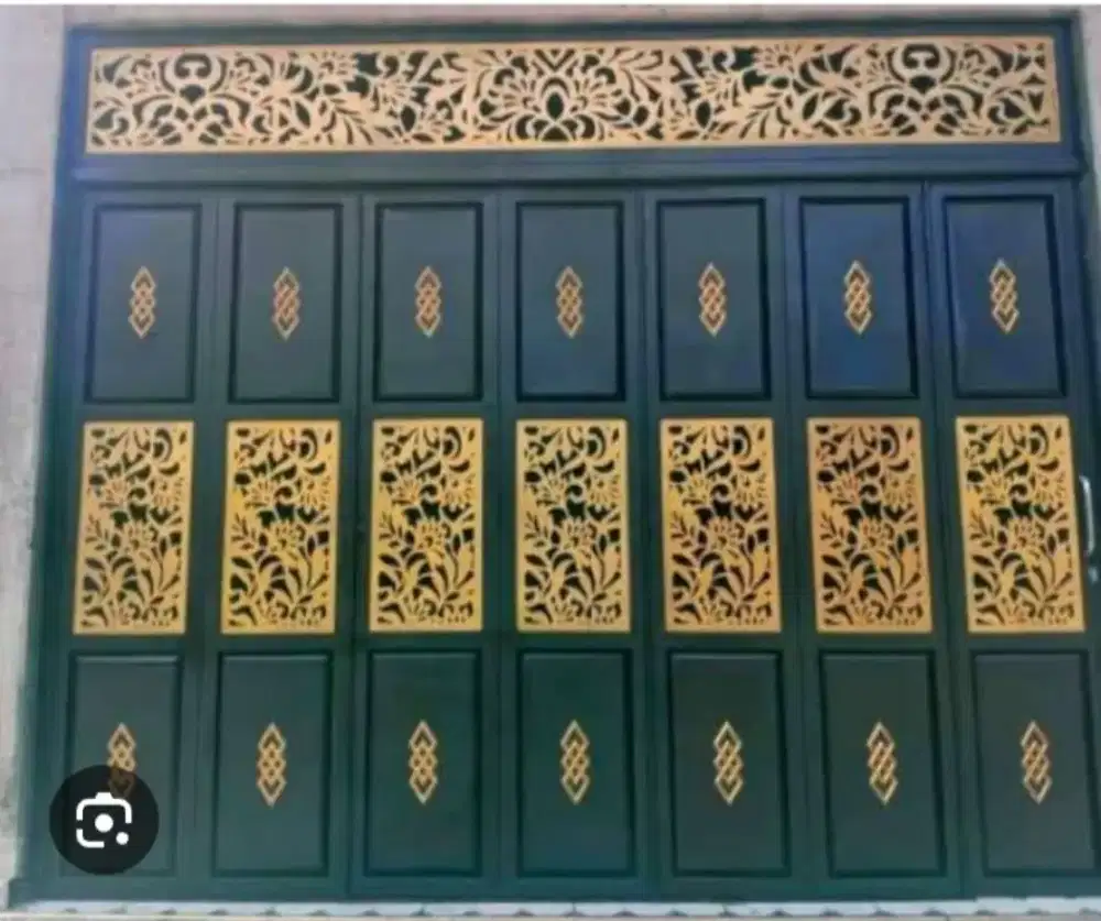 Pintu garasi sliding putar mewah