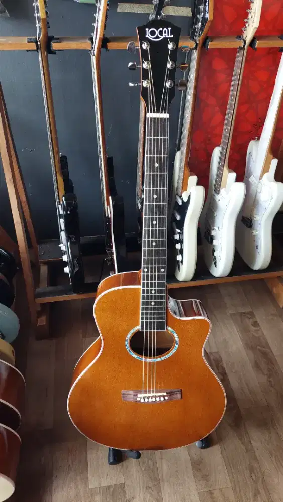 Gitar akustik pemula tanem besi lokal produk