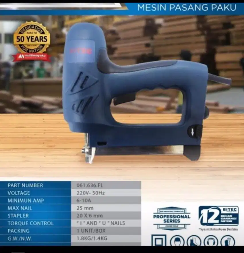 Mesin Paku Tembak I & U Merk Bitec