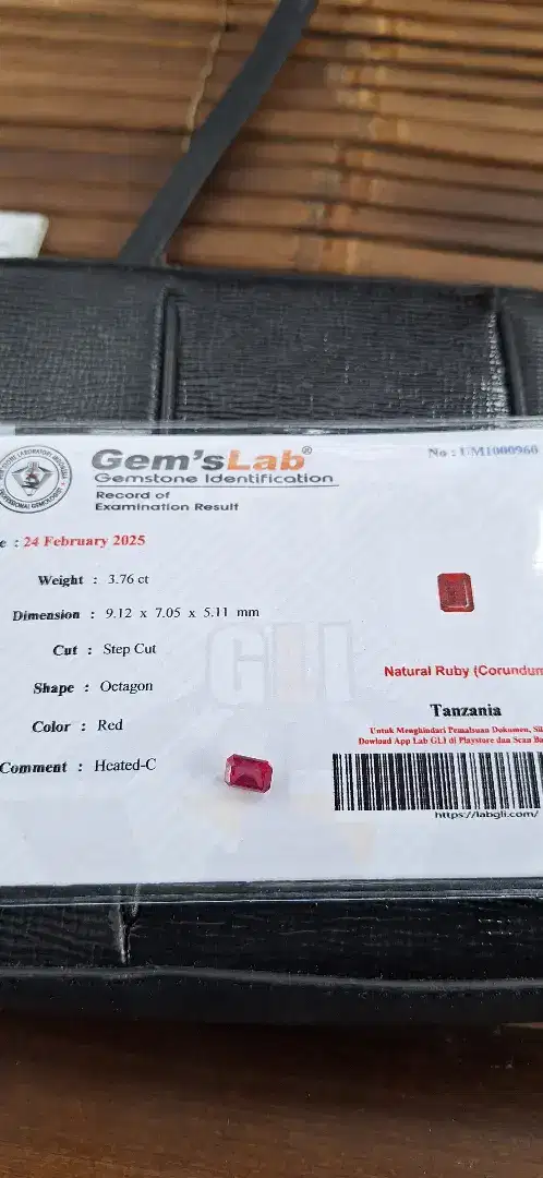 BATU RUBY (corundum)
