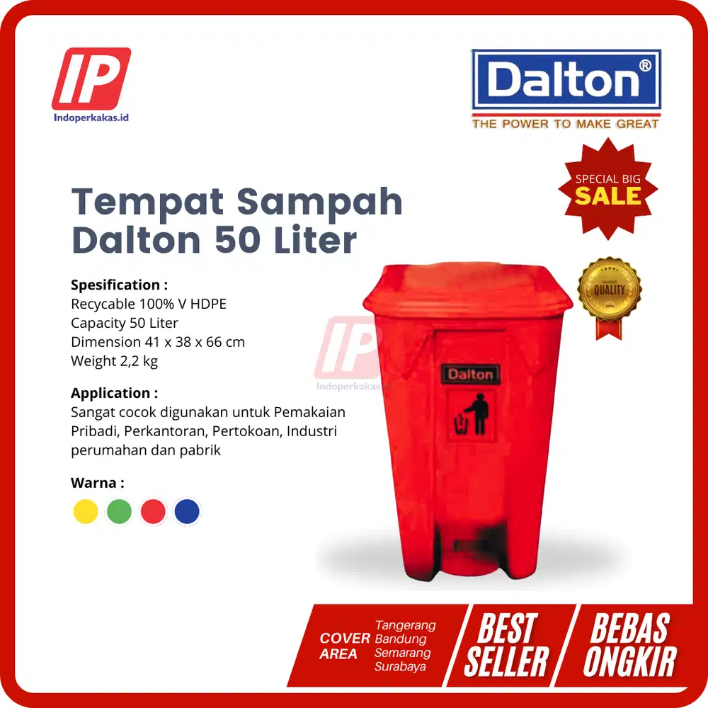 Tempat Sampah Dalton 50 Liter - Dalton Semarang