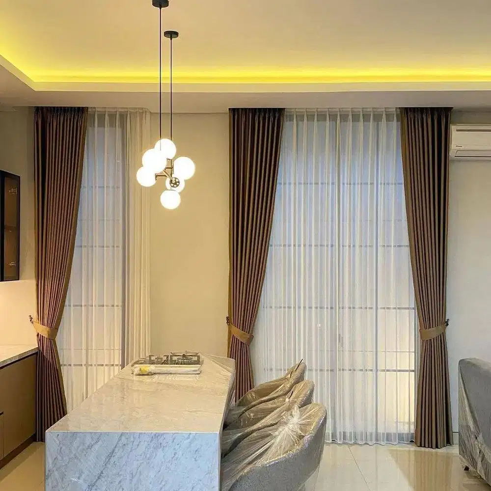 Jual & Pasang Gorden Vitrase Wallpaper Roller Blinds Korden Gordeng