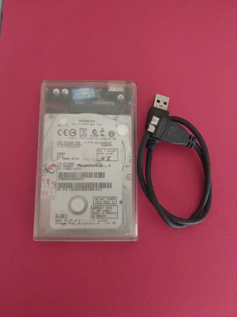 Hardisk eksternal 250gb normal