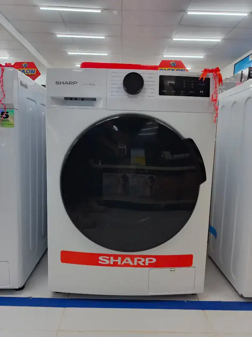 MESIN CUCI FRONT LOADING SHARP 8KG