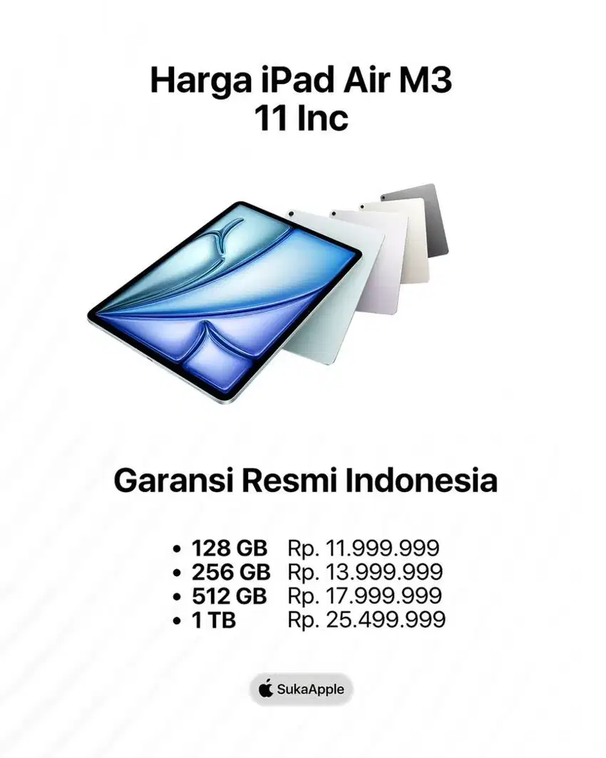 New iPad Air m3 11inc